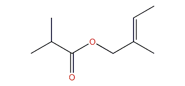 (E)-2-Methyl-2-butenyl isobutyrate